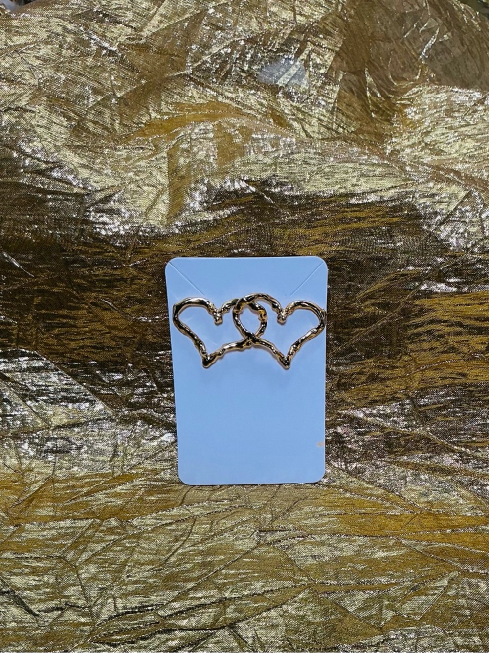 Gold Heart Earrings